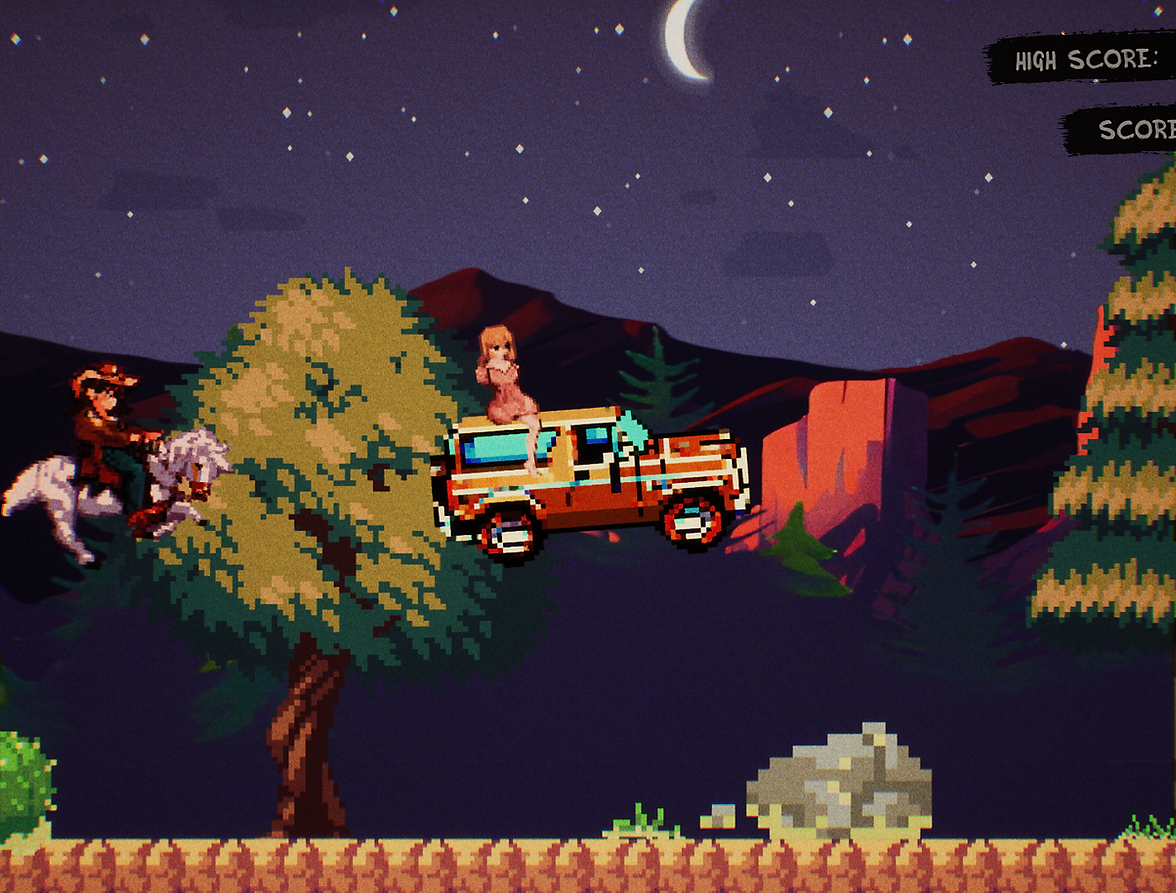 Death Death pixel-art desert game